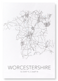 Worcestershire cutout (Pack of 2 prints)