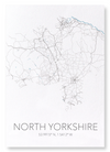 North Yorkshire cutout (Pack of 2 prints)