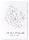 Herefordshire cutout (Pack of 2 prints)