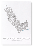 Royal Borough of Kensington and Chelsea cutout (Pack of 2 prints)