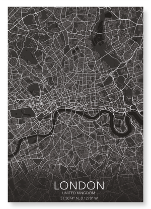 London full map (Pack of 2 prints)