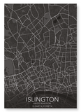 Islington full map (Pack of 2 prints)