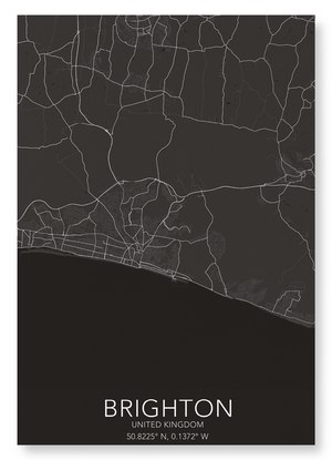 Brighton full map (Pack of 2 prints)