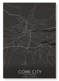 Cork City  full map (Pack of 2 prints)