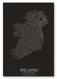 Ireland full map (Pack of 2 prints)