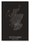 Scotland full map (Pack of 2 prints)