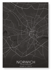 Norwich full map (Pack of 2 prints)