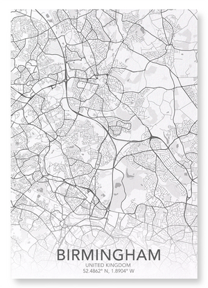 Birmingham full map (Pack of 2 prints)