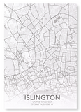 Islington full map (Pack of 2 prints)