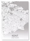 Kent full map (Pack of 2 prints)