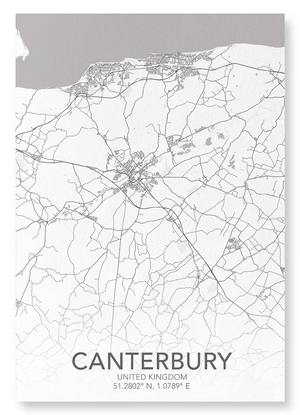 Canterbury full map (Pack of 2 prints)