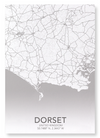 Dorset full map (Pack of 2 prints)