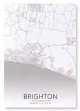 Brighton full map (Pack of 2 prints)