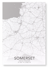 Somerset full map (Pack of 2 prints)