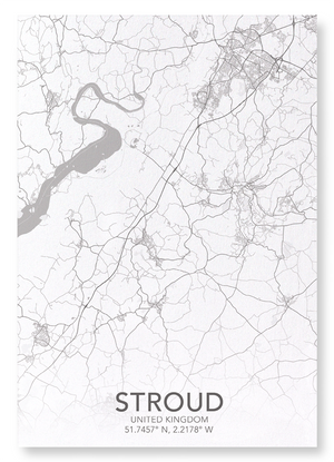 Stroud  full map (Pack of 2 prints)