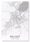 Belfast full map (Pack of 2 prints)