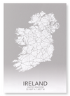 Ireland full map (Pack of 2 prints)