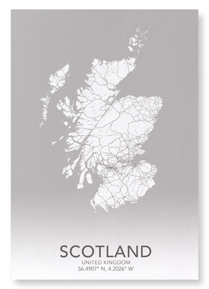 Scotland full map (Pack of 2 prints)