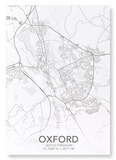 Oxford full map (Pack of 2 prints)