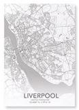 Liverpool full map (Pack of 2 prints)