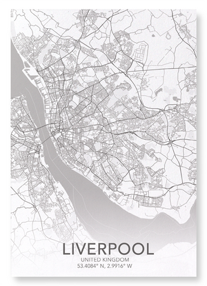 Liverpool full map (Pack of 2 prints)