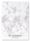 St. Albans full map (Pack of 2 prints)