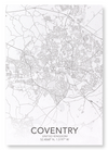 Coventry full map (Pack of 2 prints)