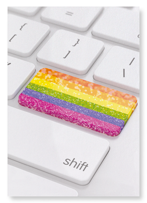 Rainbow keyboard (Pack of 2 prints)