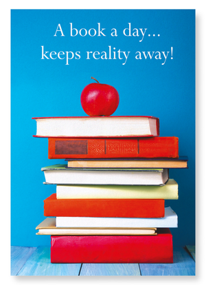 A book a day keeps reality away (Pack of 2 prints)