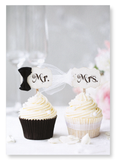 Mr & mrs cupcake (Pack of 2 prints)