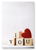 Cube of I love you (Pack of 2 prints)