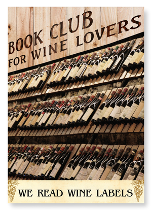 Wine label book club (Pack of 2 prints)