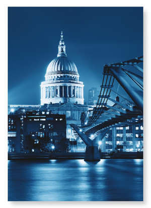 St paul's lit at night (Pack of 2 prints)