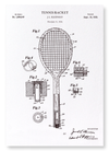 Patent of tennis racket (1928) (Pack of 2 prints)