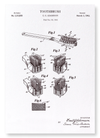 Patent of toothbrush (1943) (Pack of 2 prints)