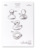 Patent of toy duck (1949) (Pack of 2 prints)