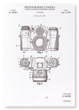 Patent of photographic camera  (1962) (Pack of 2 prints)