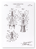 Patent of cork extractor (1930) (Pack of 2 prints)