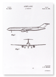 Patent of airplane (1981) (Pack of 2 prints)