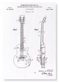 Patent of guitar (1955) (Pack of 2 prints)