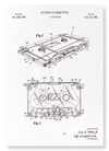 Patent of audio cassette (1974) (Pack of 2 prints)