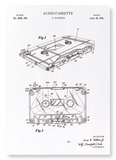 Patent of audio cassette (1974) (Pack of 2 prints)