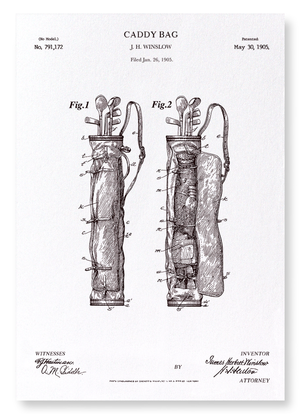 Patent of caddy (1905) (Pack of 2 prints)