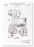 Patent of food handling apparatus (1937) (Pack of 2 prints)