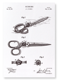 Patent of scissors (1881) (Pack of 2 prints)