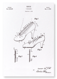 Patent of shoe (1940) (Pack of 2 prints)