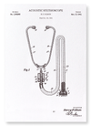 Patent of stethoscope (1945) (Pack of 2 prints)