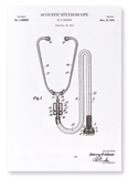 Patent of stethoscope (1945) (Pack of 2 prints)