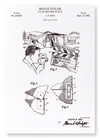 Patent of clap-board style (1970) (Pack of 2 prints)