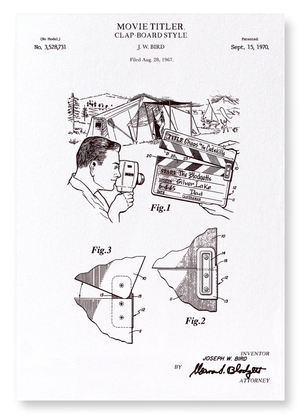 Patent of clap-board style (1970) (Pack of 2 prints)